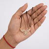 Gold-Plated Diamond-Studded Mangalsutra with Traditional Black Bead Chain for Women