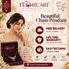 Gold-Plated White Heart Necklace