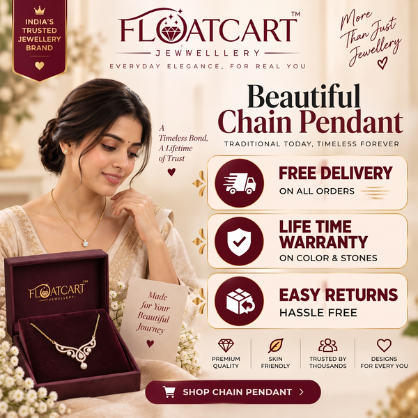 Gold-Plated White Heart Necklace
