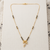 Gold Plated Mangalsutra for Women | Stylish CZ Diamond Studded Tanmaniya Necklace | Modern Daily Wear Black Bead Chain