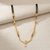 Elite Gold-Plated Double Layer Mangalsutra with American Diamond Crescent Pendant for Women | Traditional Daily Wear Tanmaniya