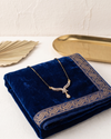 Gold-Plated Diamond Single-Chain Mangalsutra (18K Gold Plated)