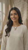 Gold Plated Mangalsutra for Women | Stylish CZ Diamond Studded Tanmaniya Necklace | Modern Daily Wear Black Bead Chain